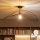 Brilagi - LED pinnapealne lühter CERIA WIRE 1xE27/60W/230V 60x80 cm must/pronksne