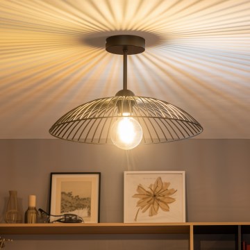 Brilagi - LED pinnapealne lühter CERIA WIRE 1xE27/60W/230V, läbimõõt 38 cm, must
