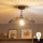 Brilagi - LED pinnapealne lühter CERIA WIRE 1xE27/60W/230V, läbimõõt 38 cm, must