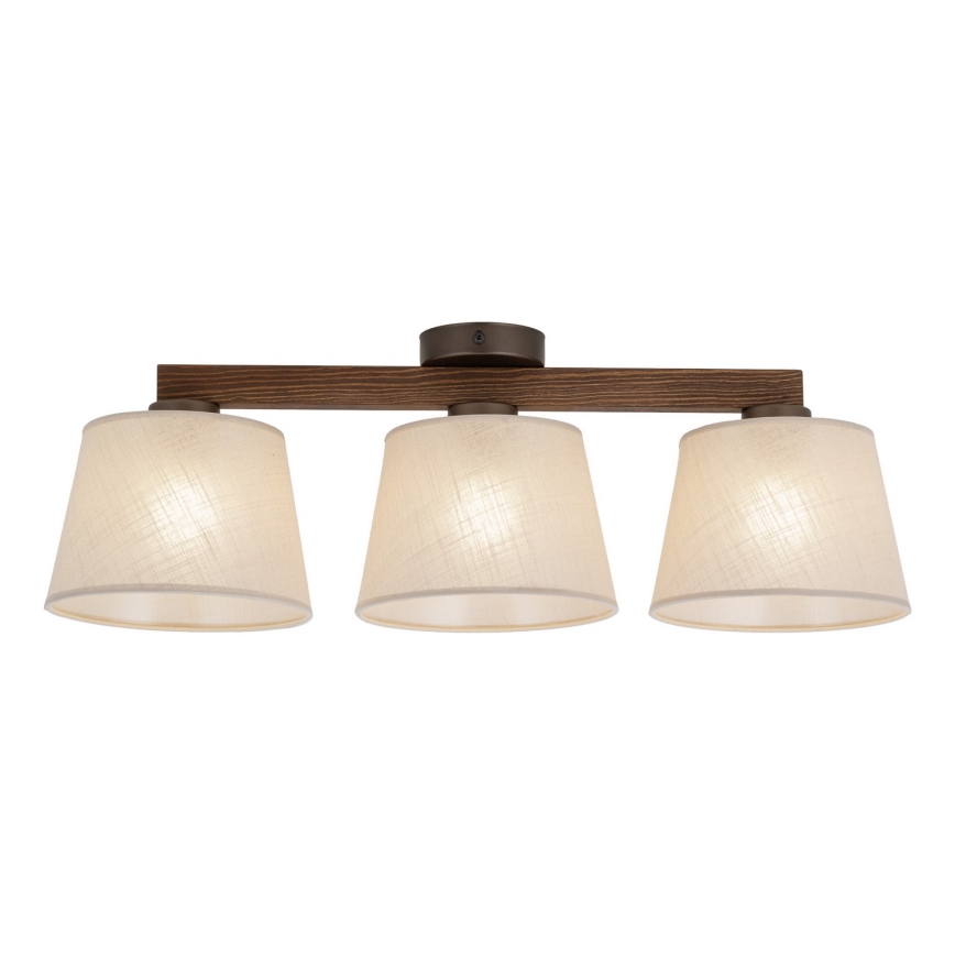 BRILAGI - LED pinnapealne lühter LATTE 3xE27/15W/230V mänd/beež