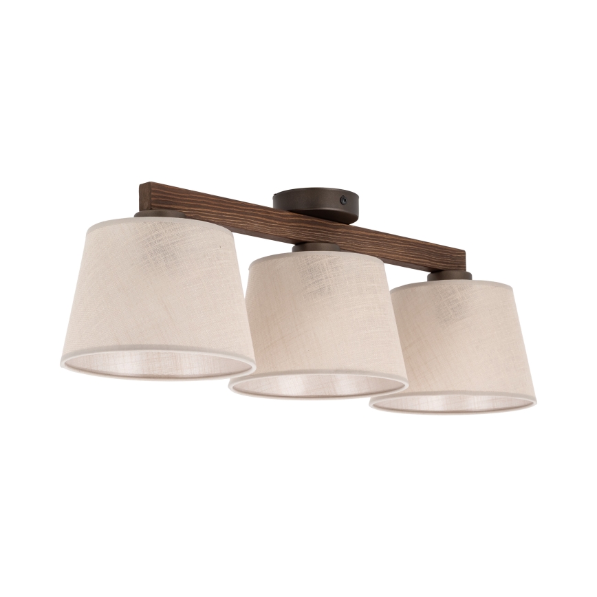 BRILAGI - LED pinnapealne lühter LATTE 3xE27/15W/230V mänd/beež
