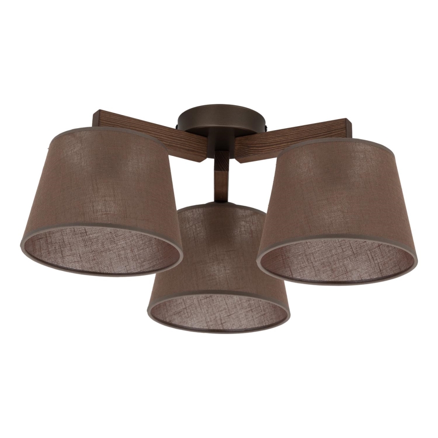BRILAGI - LED pinnapealne lühter LATTE 3xE27/15W/230V mänd/pruun