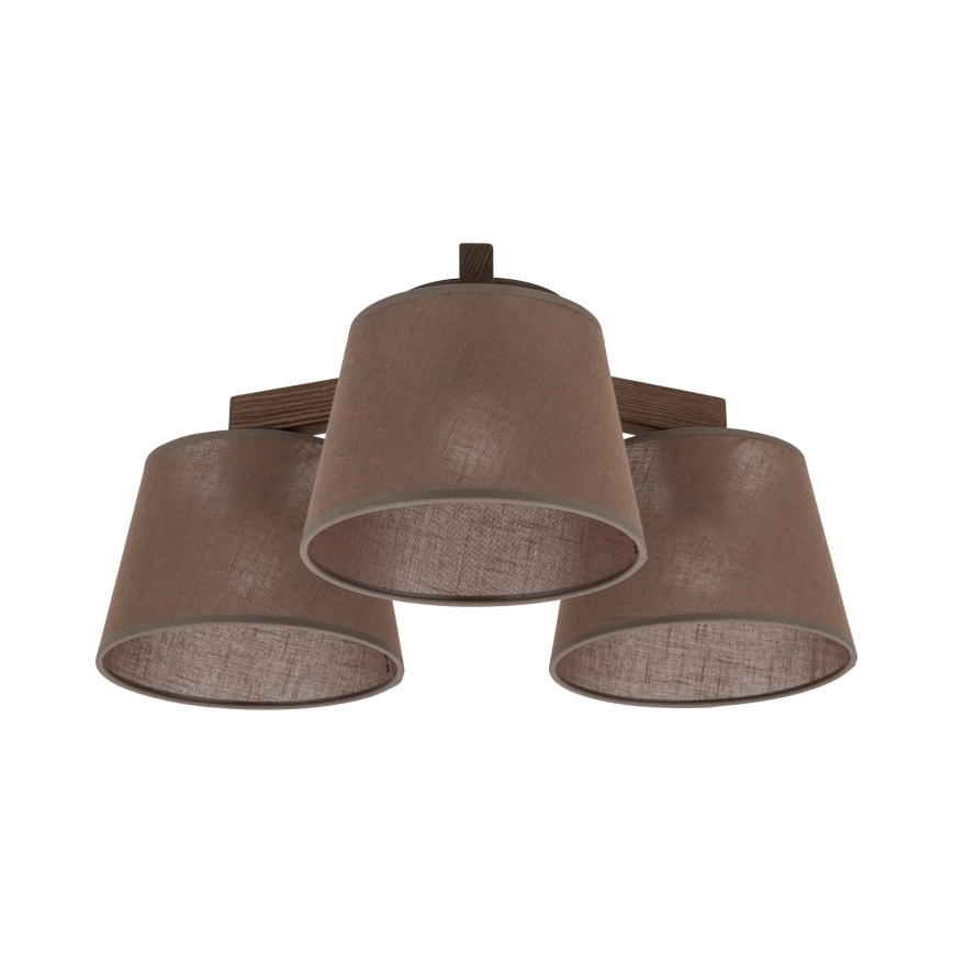 BRILAGI - LED pinnapealne lühter LATTE 3xE27/15W/230V mänd/pruun