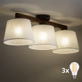 BRILAGI - LED pinnapealne lühter LATTE 3xE27/15W/230V mänd/valge