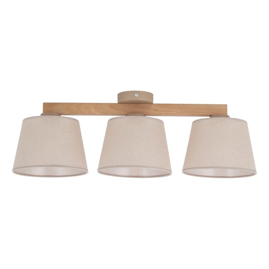 BRILAGI - LED Pinnapealne lühter LATTE SABIA 3xE27/15W/230V mänd/beež