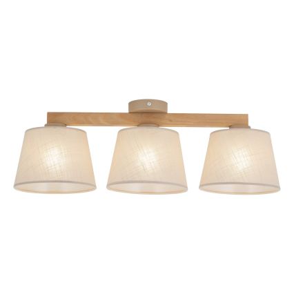 BRILAGI - LED Pinnapealne lühter LATTE SABIA 3xE27/15W/230V mänd/beež