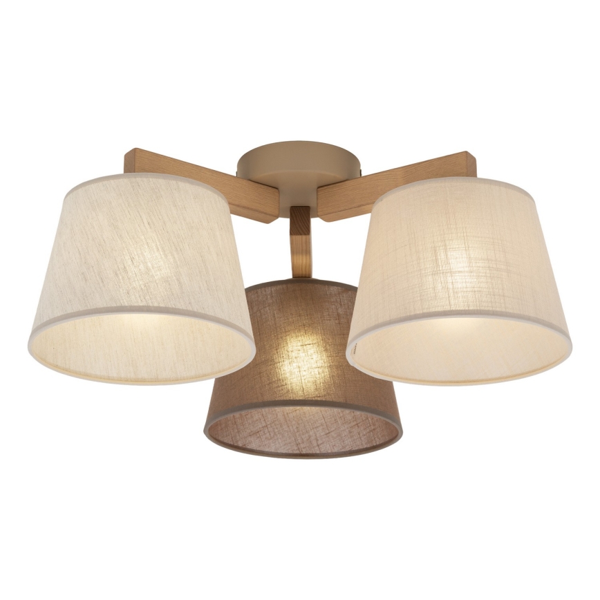 BRILAGI - LED Pinnapealne lühter LATTE SABIA 3xE27/15W/230V mänd/segatud