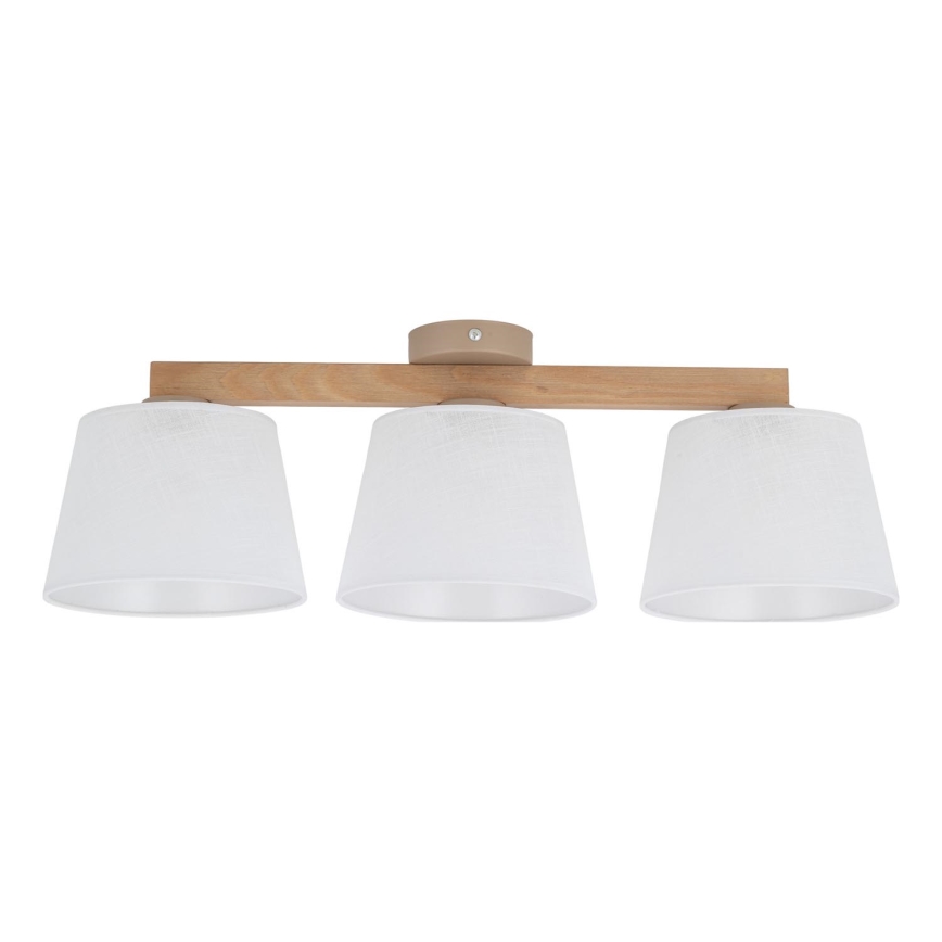 BRILAGI - LED pinnapealne lühter LATTE SABIA 3xE27/15W/230V männipuit/valge