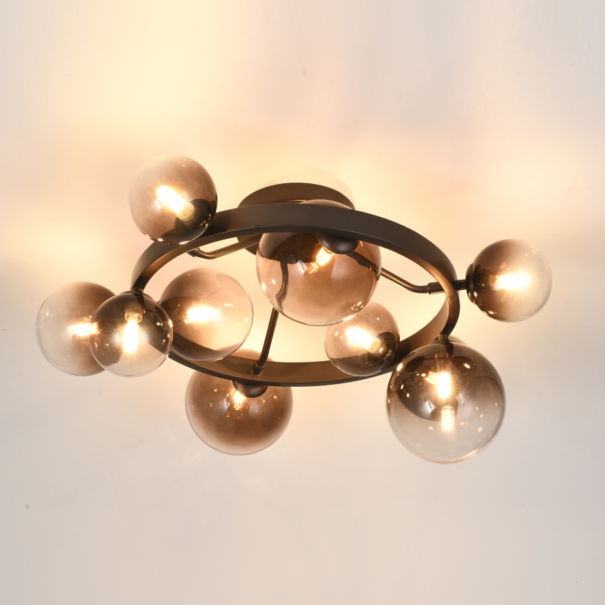 Brilagi - LED pinnapealne lühter MILLA 10xG9/3W/230V pruun/suitsune pruun