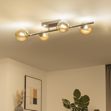 Brilagi - LED pinnapealne lühter MILLA 4xG9/3W/230V must kroom/kuld