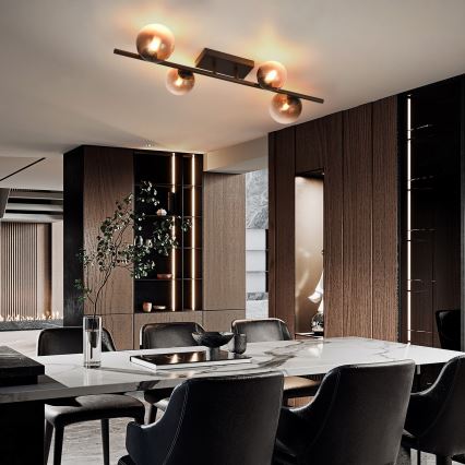 Brilagi - LED pinnapealne lühter MILLA 4xG9/3W/230V pruun/suitsune pruun