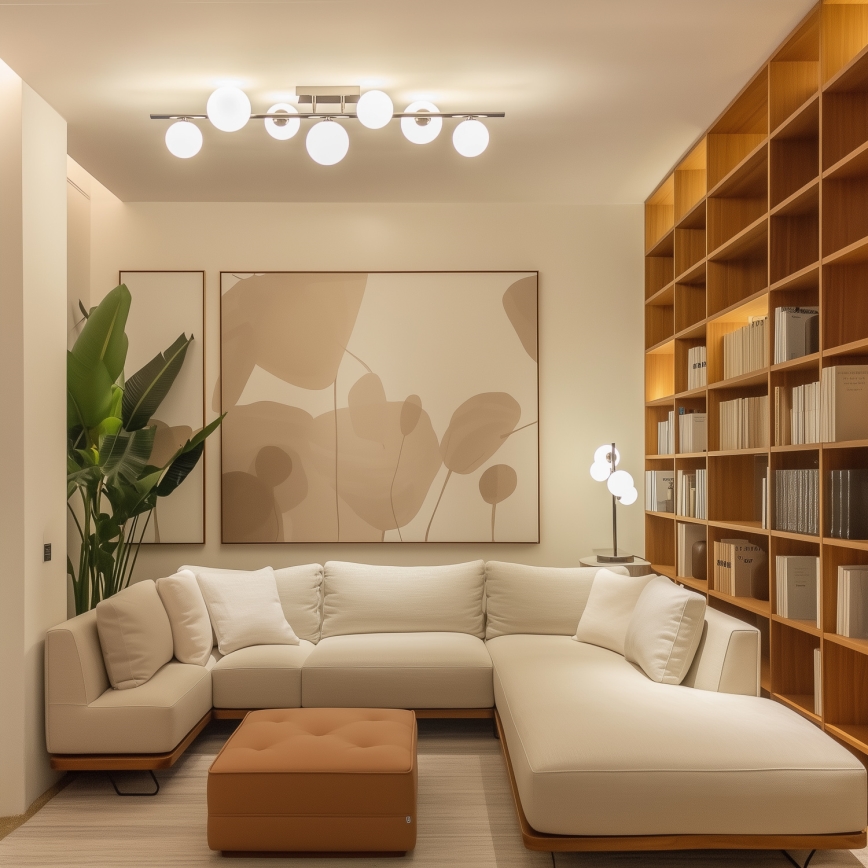 Brilagi - LED-pinnapealne lühter MILLA 7xG9/3W/230V must kroom/valge