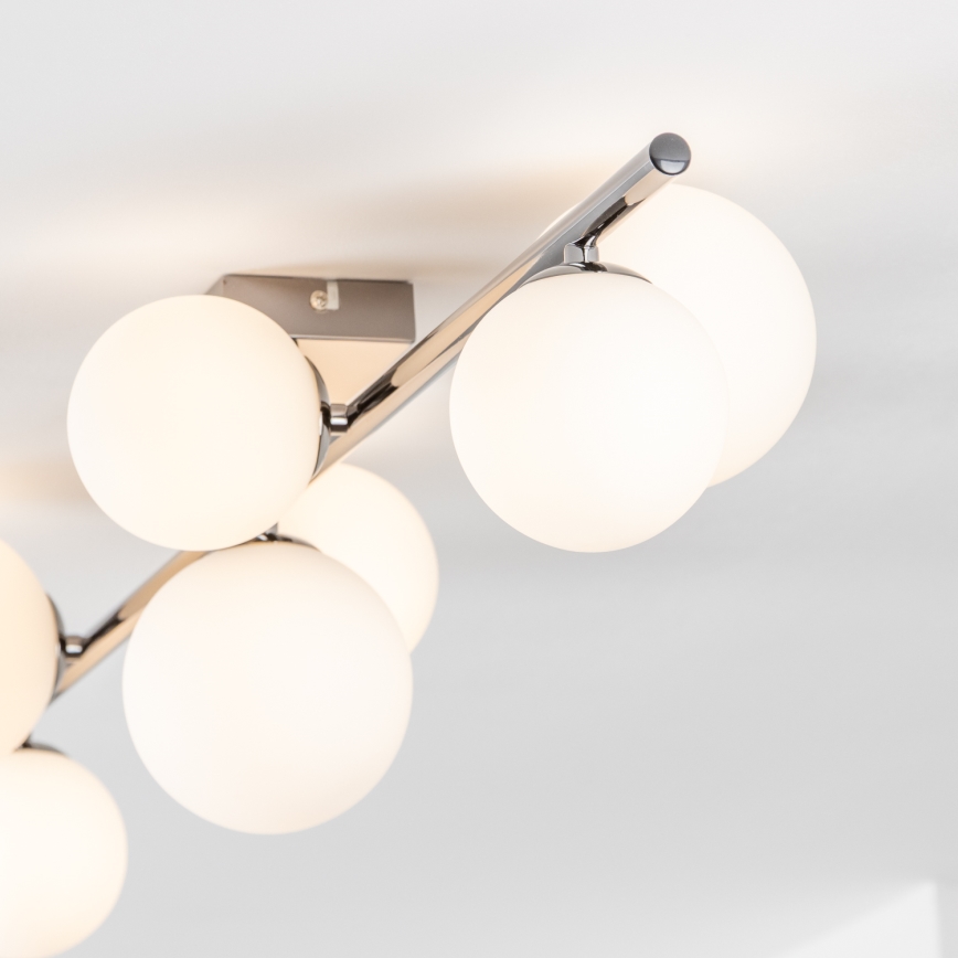 Brilagi - LED-pinnapealne lühter MILLA 7xG9/3W/230V must kroom/valge