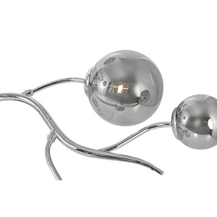 Brilagi - LED pinnapealne lühter MISTEL 9xG9/3W/230V must kroom/suitsune