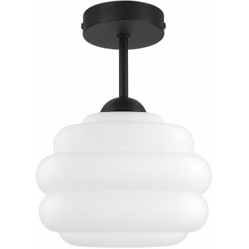 BRILAGI - LED pinnapealne lühter RETRO GLASS 1xE27/60W/230V läbimõõt 20 cm must/valge