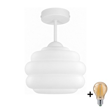BRILAGI - LED pinnapealne lühter RETRO GLASS 1xE27/60W/230V läbimõõt 20 cm valge