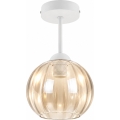 BRILAGI - LED pinnapealne lühter RETRO GLASS 1xE27/60W/230V Ø 18 cm valge/suitsune beež