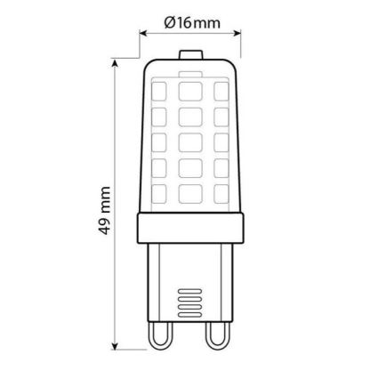 Brilagi - LED Pirn G9/4W/230V 3000K