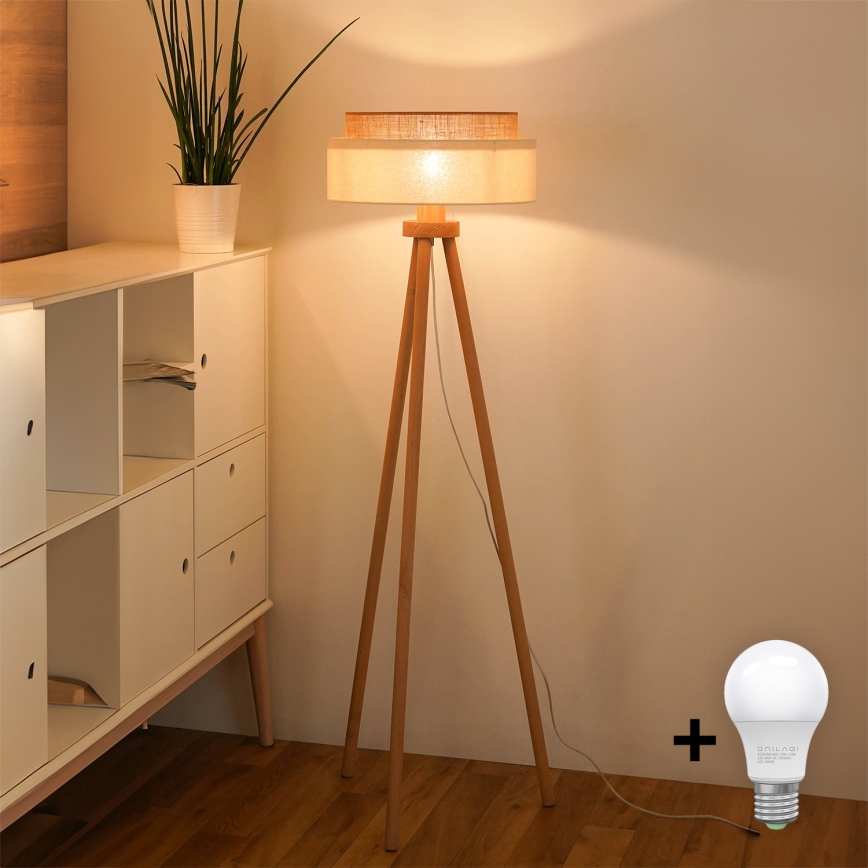 Brilagi - LED Põrandalamp BOHO STYLE 1xE27/15W/230V