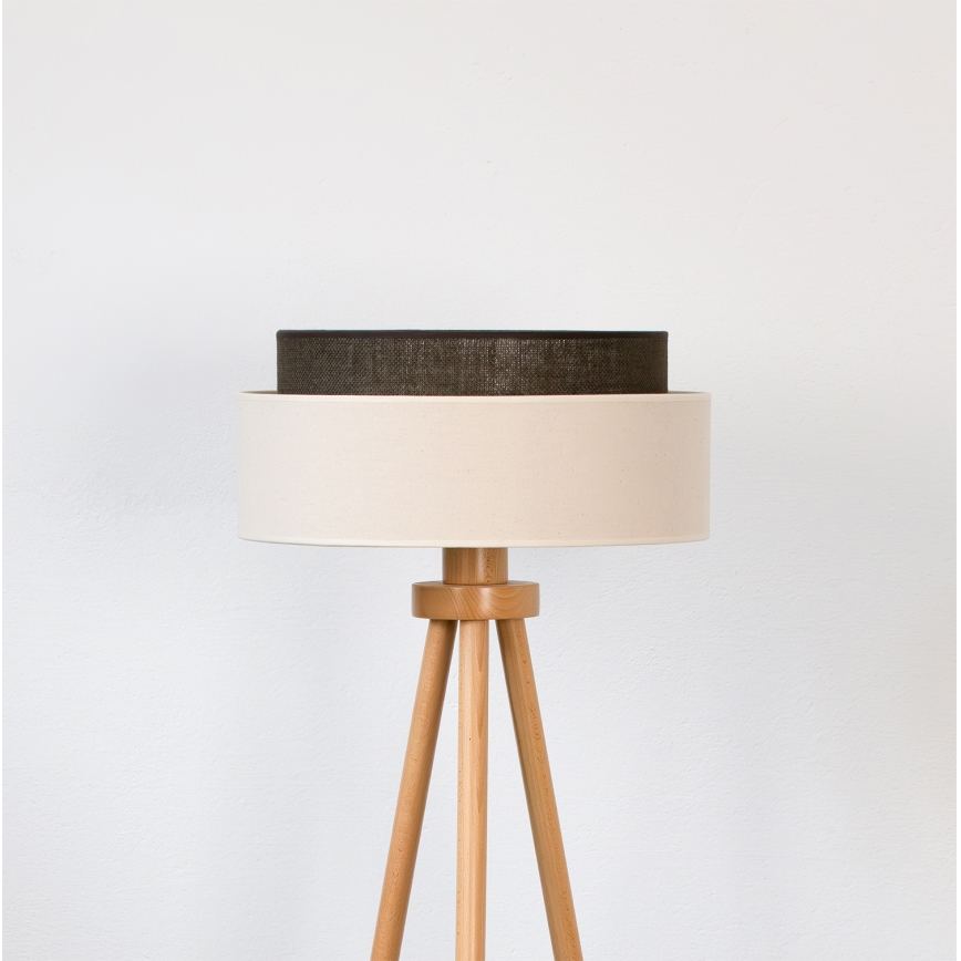 Brilagi - LED põrandalamp BOHO STYLE 1xE27/15W/230V kreem/pruun