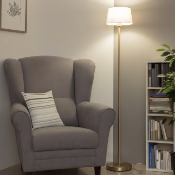 Brilagi - LED-põrandalamp CERIA 1xE27/20W/230V, läbimõõt 25 cm, hall/kuldne