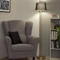 Brilagi - LED põrandalamp CERIA 1xE27/20W/230V, läbimõõt 30 cm, must/kuldne