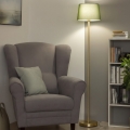 Brilagi - LED-põrandalamp CERIA 1xE27/20W/230V läbimõõt 30 cm roheline/kuldne
