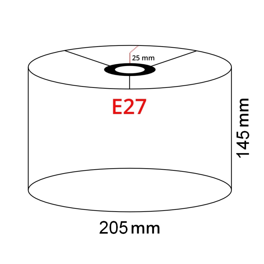 Brilagi - LED põrandalamp CERIA 1xE27/40W/230V läbimõõt 20,5 cm hall/valge