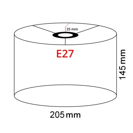 Brilagi - LED põrandalamp CERIA 1xE27/40W/230V läbimõõt 20,5 cm valge/must