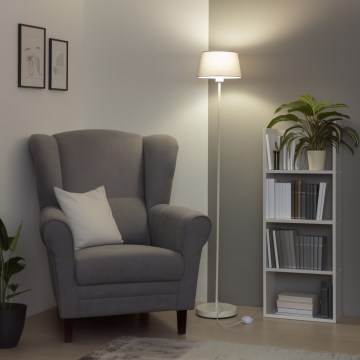 Brilagi - LED-põrandalamp CERIA 1xE27/40W/230V läbimõõt 25 cm hall/valge