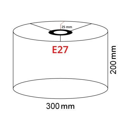Brilagi - LED-põrandalamp CERIA 1xE27/40W/230V läbimõõt 30 cm beež/valge