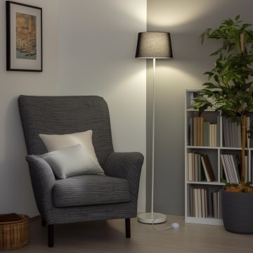 Brilagi - LED põrandalamp CERIA 1xE27/40W/230V läbimõõt 30 cm must/valge