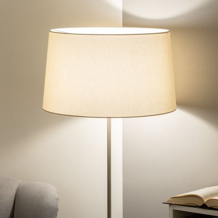 Brilagi - LED-põrandalamp CERIA 1xE27/40W/230V läbimõõt 45 cm beež/mattkroom