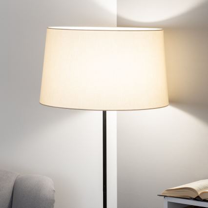 Brilagi - LED põrandalamp CERIA 1xE27/40W/230V läbimõõt 45 cm beež/must