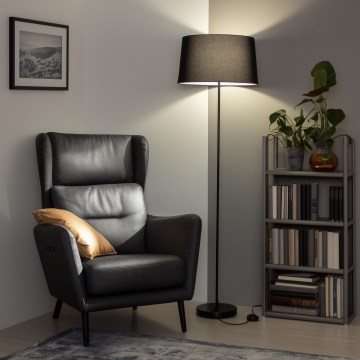 Brilagi - LED põrandalamp CERIA 1xE27/40W/230V, läbimõõt 45 cm, must