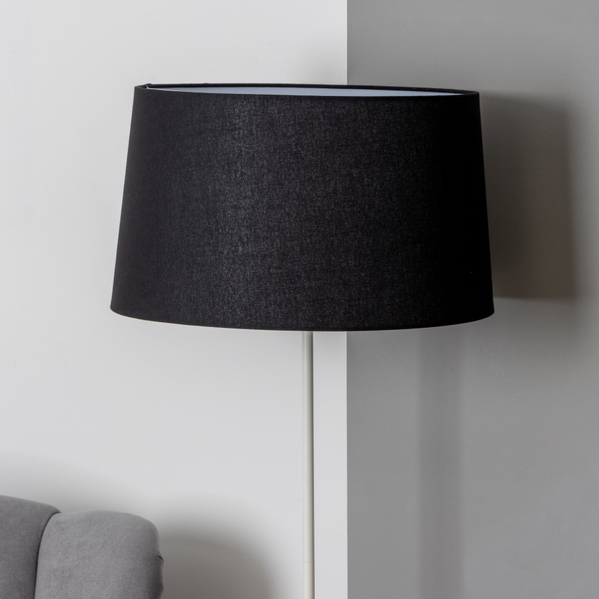 Brilagi - LED-põrandalamp CERIA 1xE27/40W/230V läbimõõt 45 cm must/valge