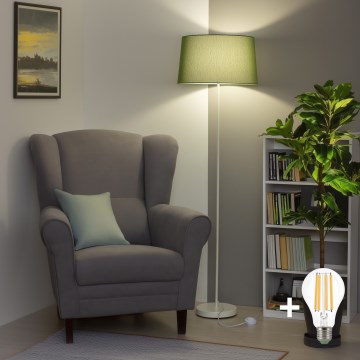 Brilagi - LED-põrandalamp CERIA 1xE27/40W/230V läbimõõt 45 cm roheline/valge