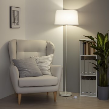 Brilagi - LED põrandalamp CERIA 1xE27/40W/230V, läbimõõt 45 cm, valge