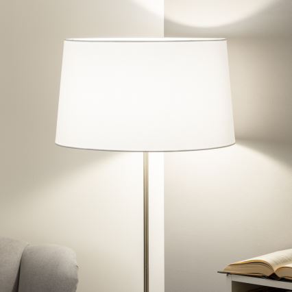 Brilagi - LED-põrandalamp CERIA 1xE27/40W/230V läbimõõt 45 cm valge/mattkroom