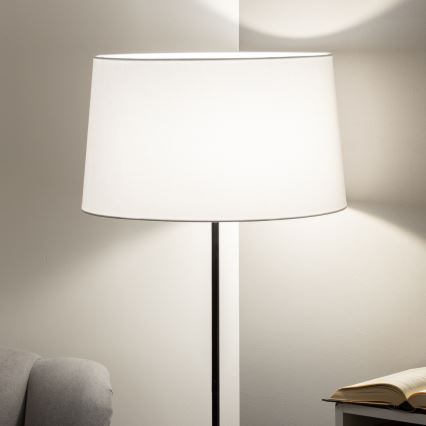 Brilagi - LED põrandalamp CERIA 1xE27/40W/230V, läbimõõt 45 cm, valge/must