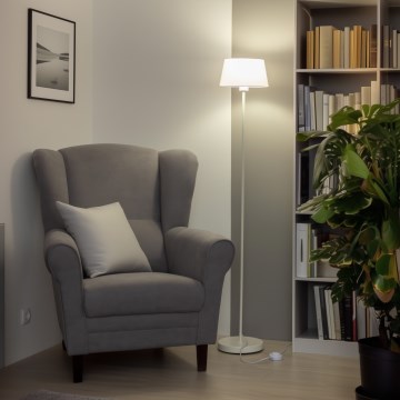 Brilagi - LED põrandalamp CERIA 1xE27/40W/230V Ø 25 cm valge