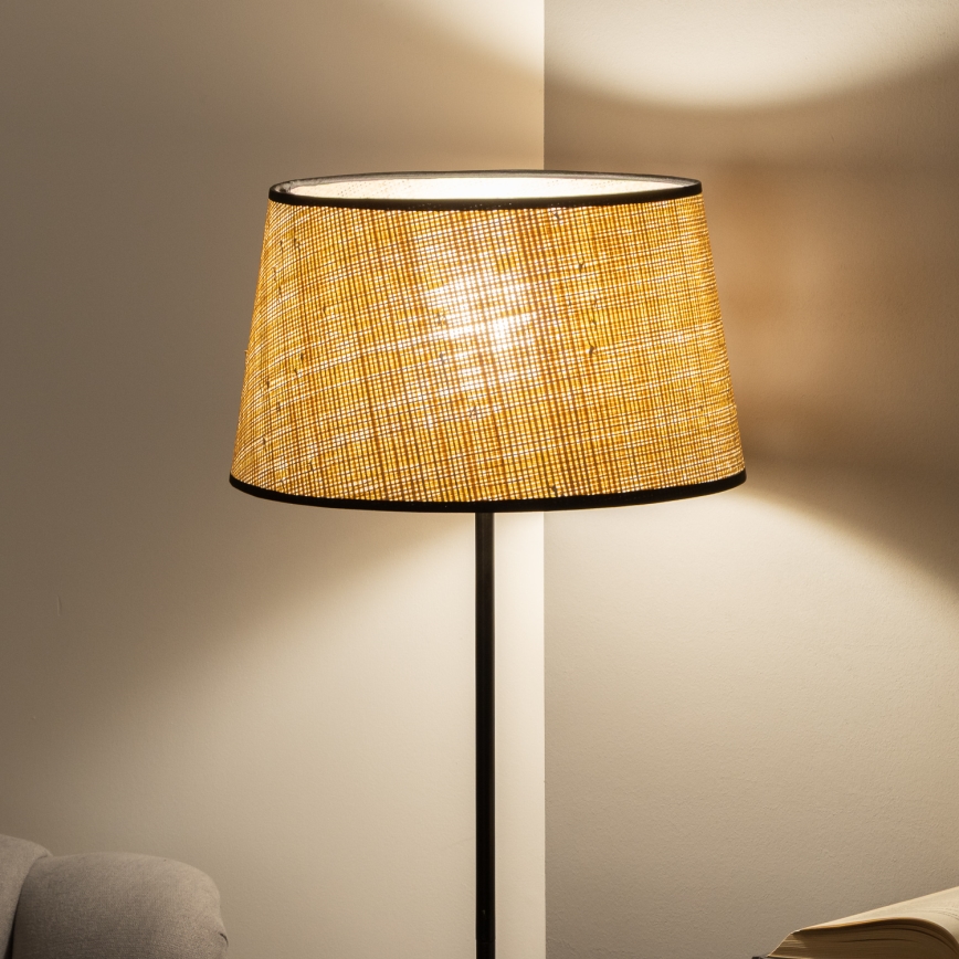 Brilagi - LED põrandalamp CERIA 1xE27/40W/230V Ø 35 cm beež/must