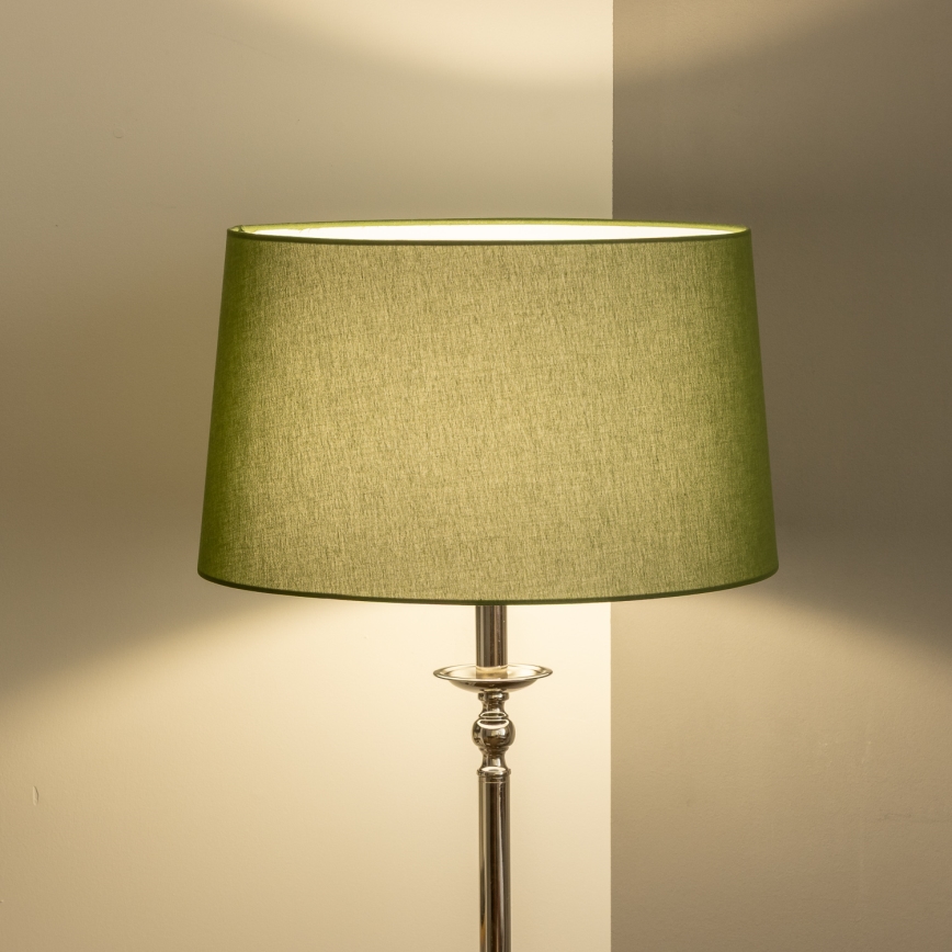 Brilagi - LED-põrandalamp CERIA 1xE27/60W/230V läbimõõt 45 cm läikiv kroom/roheline