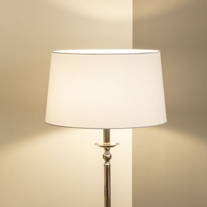 Brilagi - LED põrandalamp CERIA 1xE27/60W/230V läbimõõt 45 cm läikiv kroom/valge