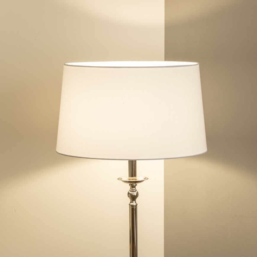 Brilagi - LED põrandalamp CERIA 1xE27/60W/230V läbimõõt 45 cm läikiv kroom/valge