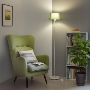 Brilagi - LED põrandalamp CERIA 1×E27/40W/230V Ø 25 cm roheline/valge