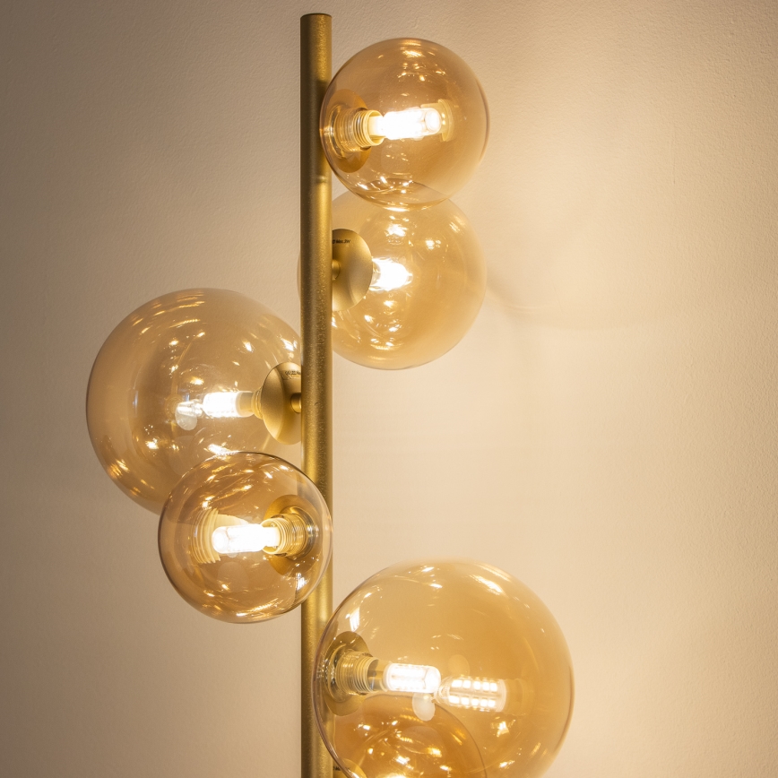 BRILAGI - LED Põrandalamp MILLA 7xG9/3W/230V kuldne