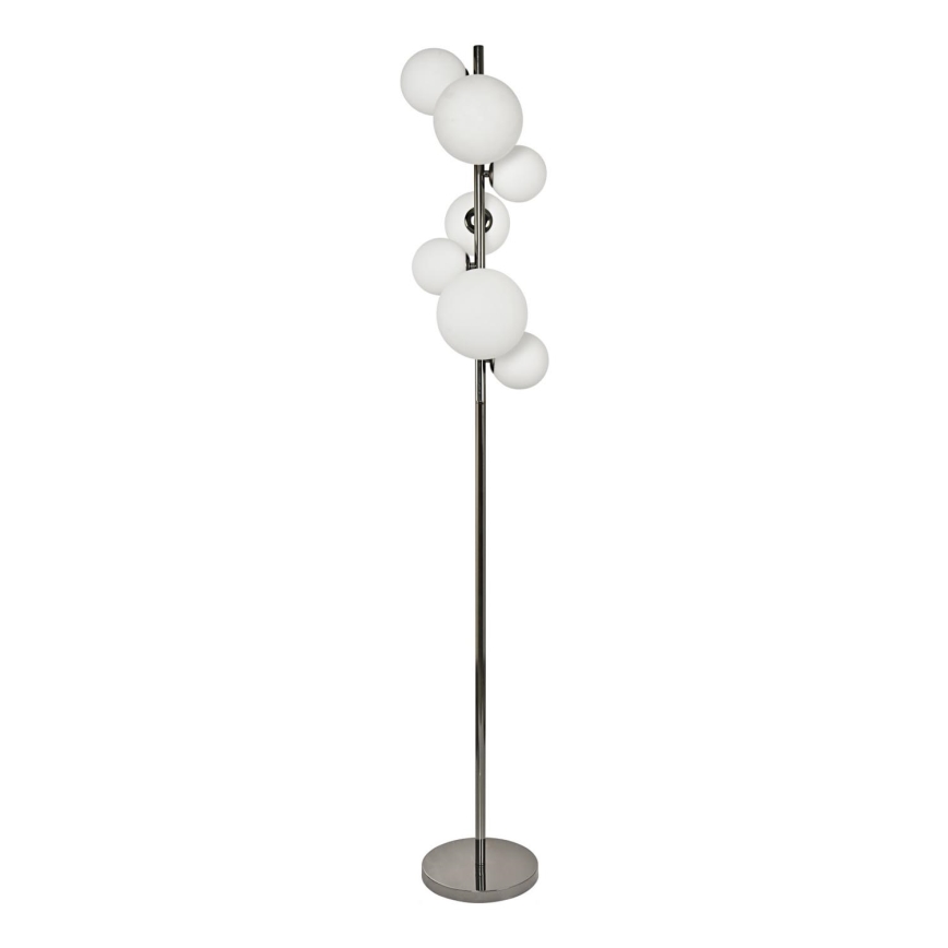 Brilagi - LED Põrandalamp MILLA 7xG9/3W/230V läikiv kroom/valge