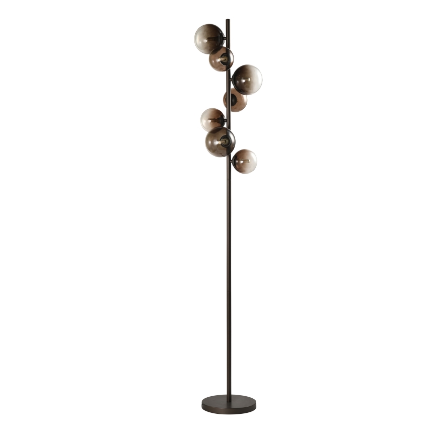 Brilagi - LED-põrandalamp MILLA 7xG9/3W/230V pruun/suitsupruun