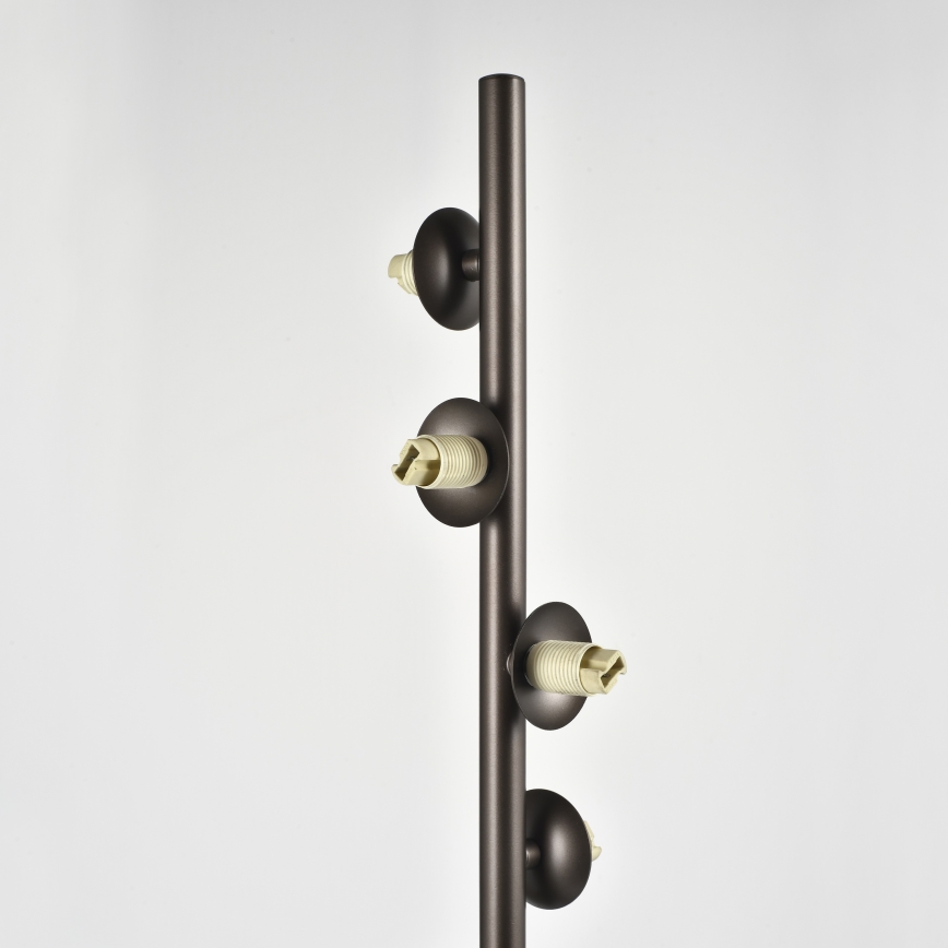 Brilagi - LED-põrandalamp MILLA 7xG9/3W/230V pruun/suitsupruun